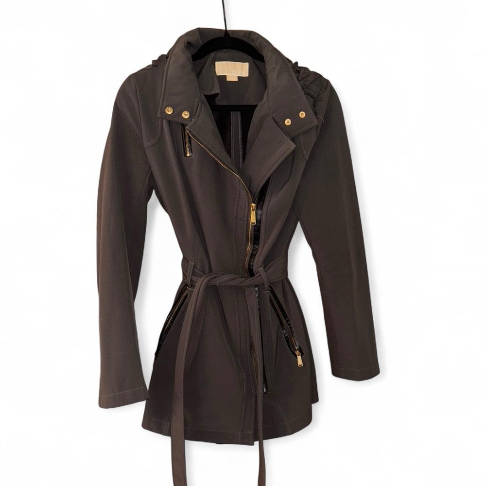 Michael Kors Belted Army Trench Coat